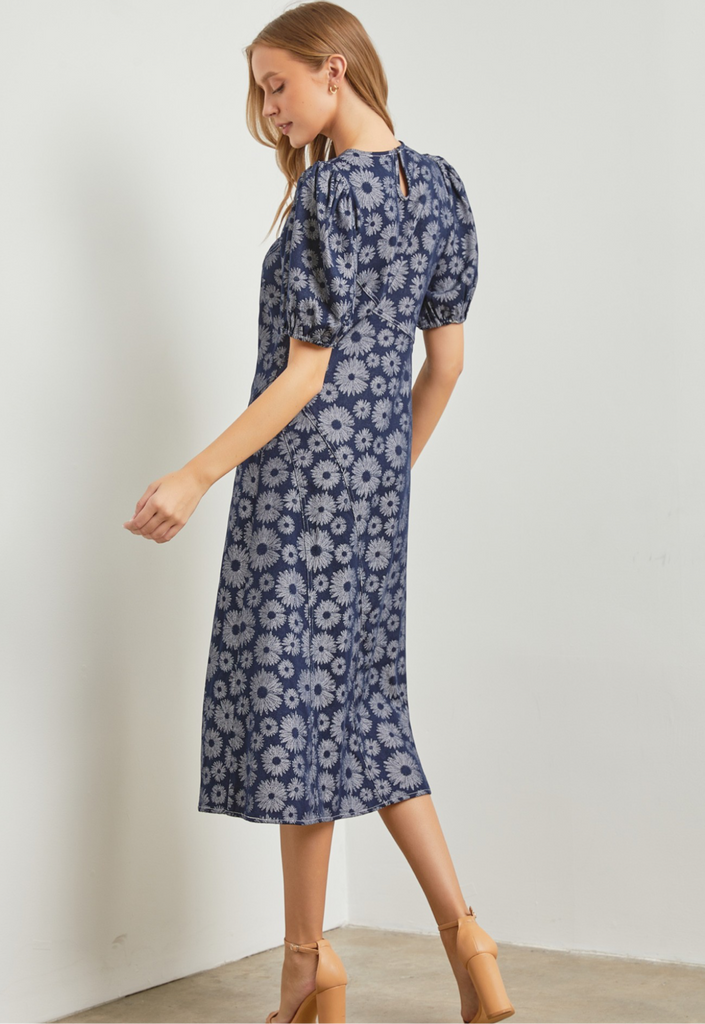 Denim Sunflower Dress