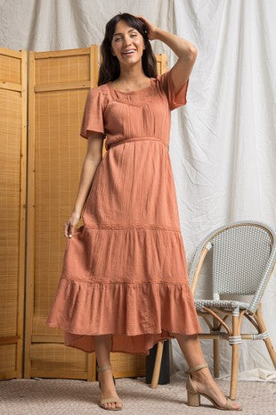 Romantic Ruffle Tiered Maxi Dress